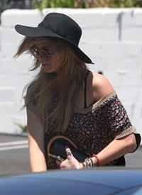 Delta Goodrem - Heads to Capital Records in Hollywood - July 6, 2012 