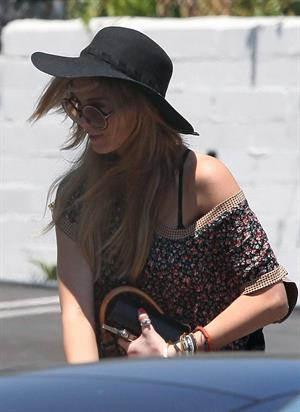 Delta Goodrem - Heads to Capital Records in Hollywood - July 6, 2012 