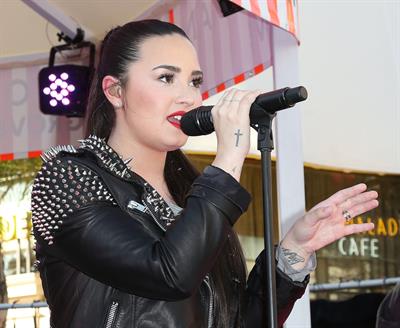 Demi Lovato Topshop Topman LA Grand Opening at The Grove in LA 2/14/13 