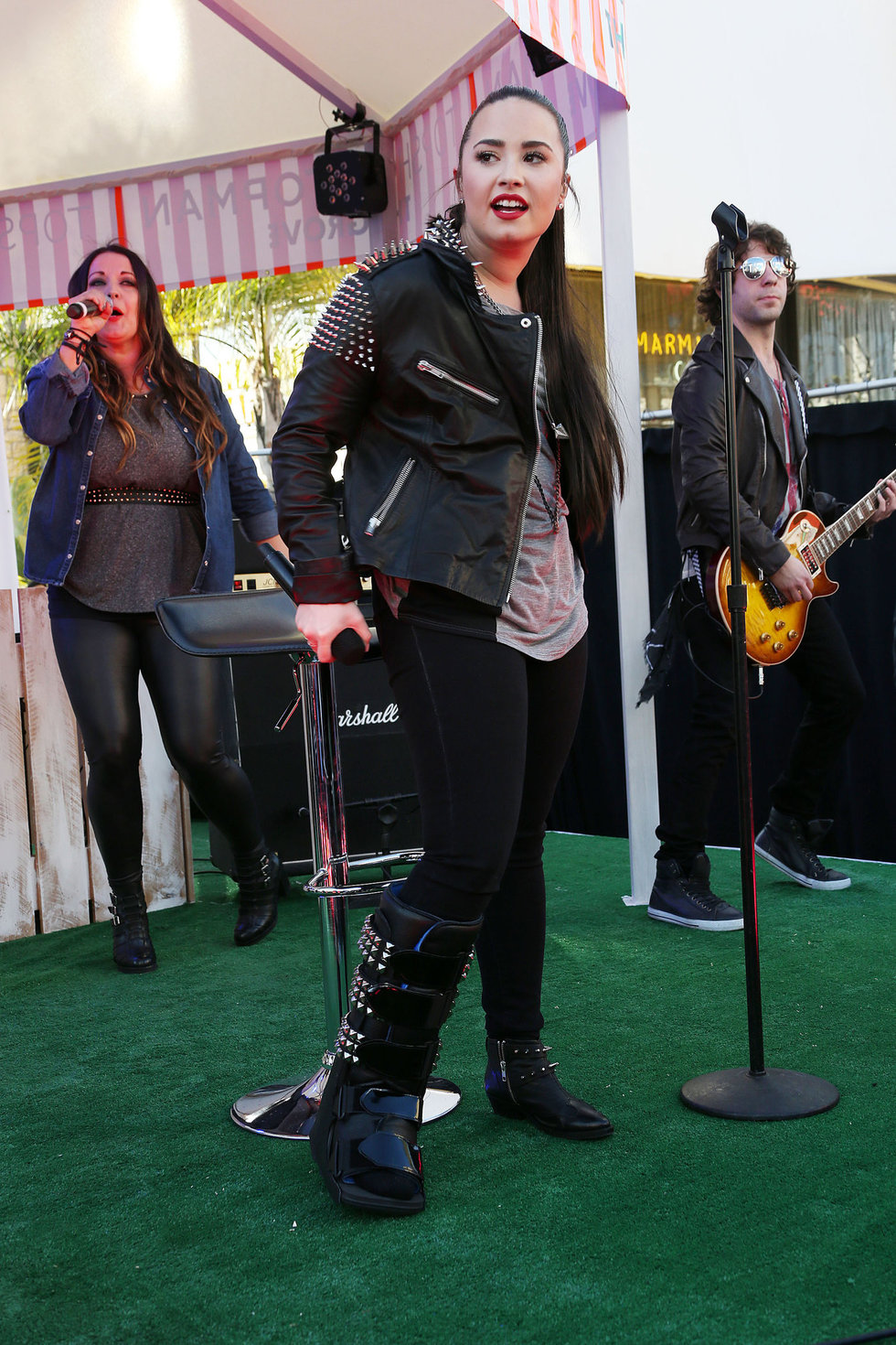 Demi Lovato Topshop Topman LA Grand Opening at The Grove in LA 2/14/13 