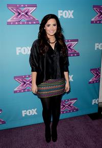 Demi Lovato The X Factor season finale news conference in LA 12/17/12 