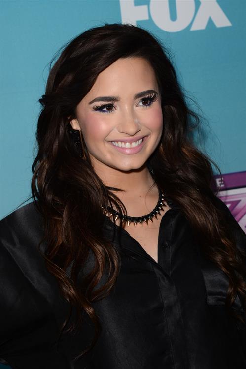 Demi Lovato The X Factor season finale news conference in LA 12/17/12 