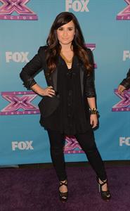 Demi Lovato FOX's The Factor Season Finale Night 1 in LA 12/19/12 