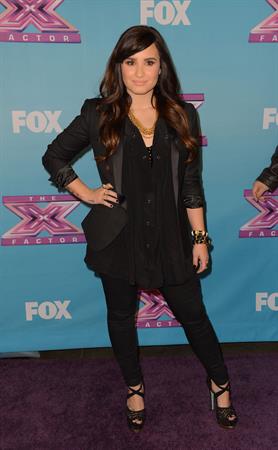 Demi Lovato FOX's The Factor Season Finale Night 1 in LA 12/19/12 