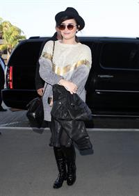 Demi Lovato at LA airport 12/7/12 
