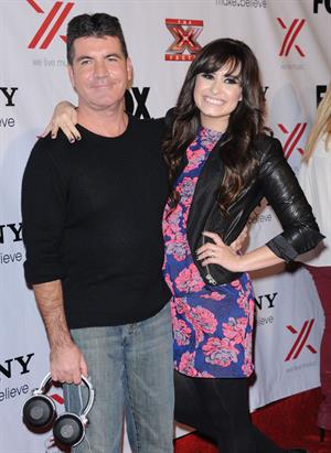 Demi Lovato Factor viewing party in West Hollywood 12/6/12 