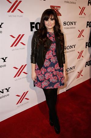 Demi Lovato Factor viewing party in West Hollywood 12/6/12 