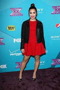 Demi Lovato The Factor finalists party in LA 11/5/12