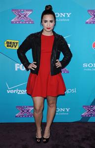 Demi Lovato The Factor finalists party in LA 11/5/12