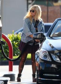 Demi Lovato getting gas in Beverly Hills 10/7/12 
