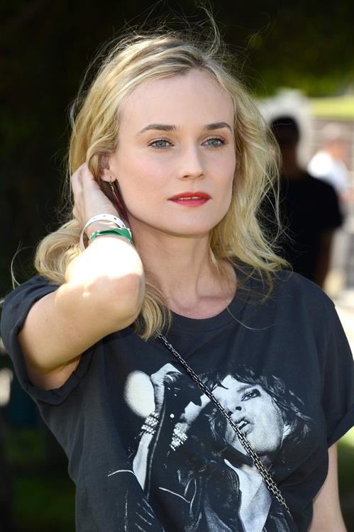 Diane Kruger attends the H&M Loves Music Coachella 2013 kick-off Event at Merv Griffin Estate in La Quinta in April 