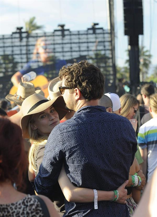 Diane Kruger attends the H&M Loves Music Coachella 2013 kick-off Event at Merv Griffin Estate in La Quinta in April 