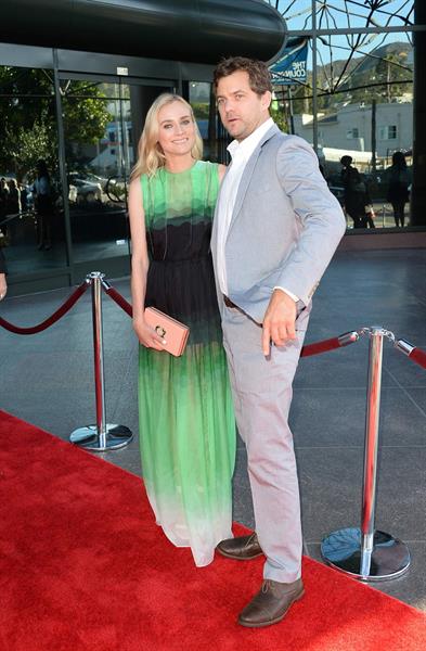 Diane Kruger arrive at the Series Premiere of F's 'The Bridge' at the DGA Theater July 8, 2013 