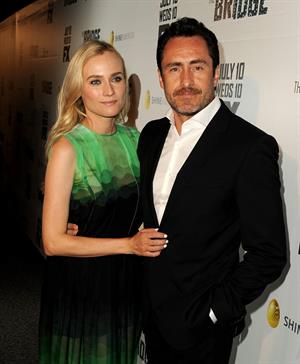 Diane Kruger arrive at the Series Premiere of F's 'The Bridge' at the DGA Theater July 8, 2013 