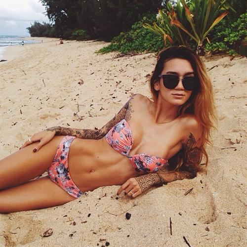 Jenah Yamamoto in a bikini