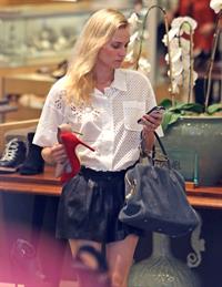 Diane Kruger Shopping for shoes in Beverly Hills on June 8, 2013