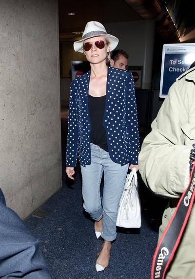 Diane Kruger Arrives At LAX