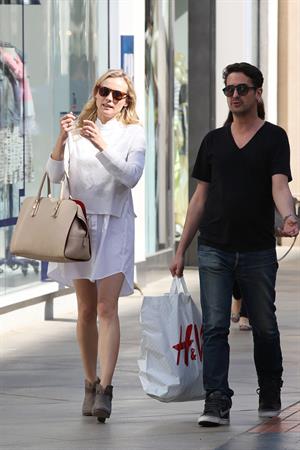 Diane Kruger Out for some shopping at a Westfield Mall in LA on April 3, 2013