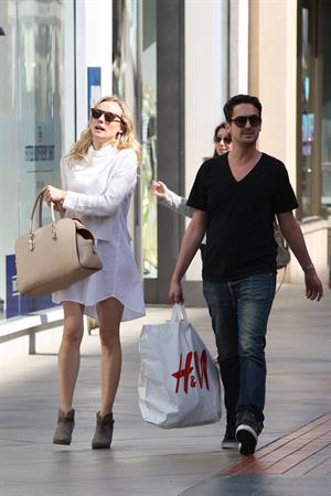 Diane Kruger Out for some shopping at a Westfield Mall in LA on April 3, 2013