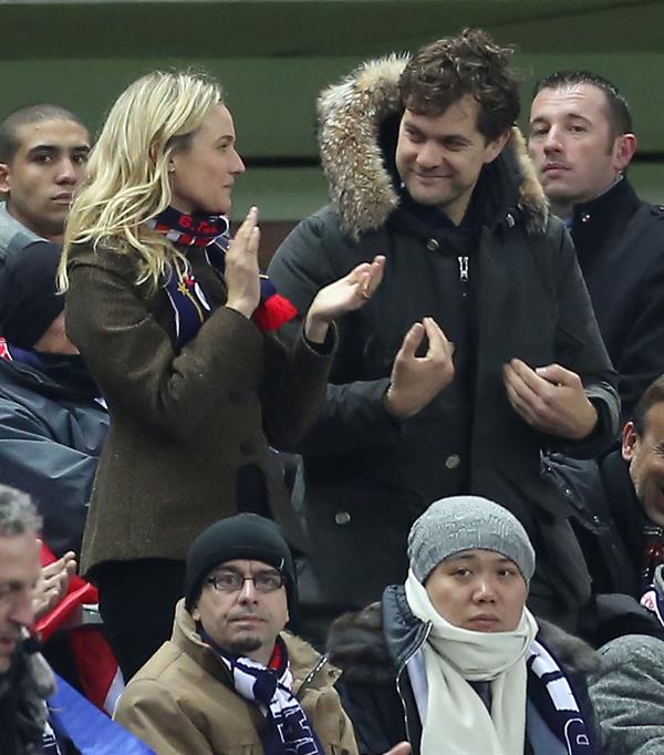 Diane Kruger France vs.Germany friendly soccer game in Paris, Frannce on February 6, 2013