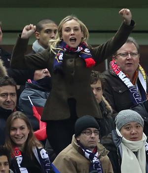 Diane Kruger France vs.Germany friendly soccer game in Paris, Frannce on February 6, 2013