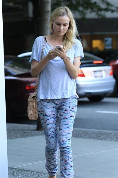 Diane Kruger - Taking in the new movie 'The Campaign' in downtown Vancouver on August 14, 2012