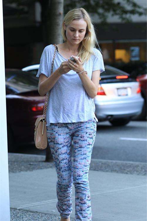 Diane Kruger - Taking in the new movie 'The Campaign' in downtown Vancouver on August 14, 2012