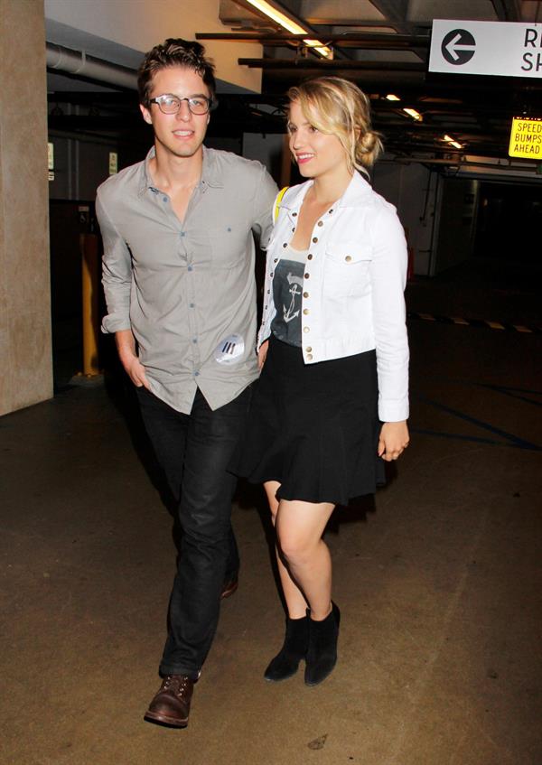 Dianna Agron At the Wiltern Theatre to watch Jack White Concert in LA, May 30, 2012