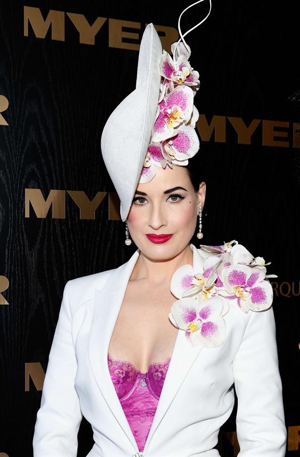 Dita Von Teese Myer Marquee Event - Melbourne Cup Day (November 5, 2013) 