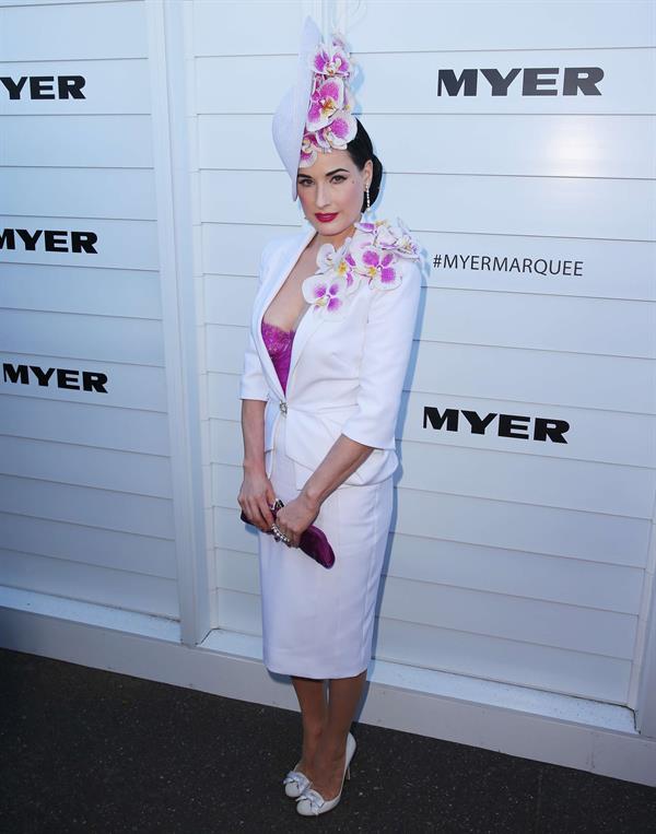 Dita Von Teese Myer Marquee Event - Melbourne Cup Day (November 5, 2013) 