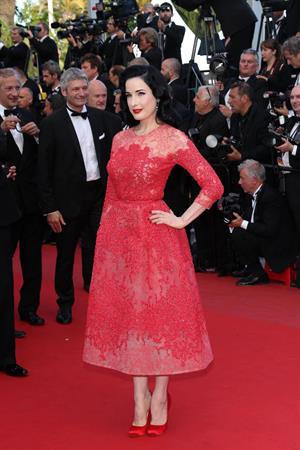 Dita Von Teese 'Behind The Candelabra' Premiere - 66th Annual Cannes Film Festival (May 21, 2013) 