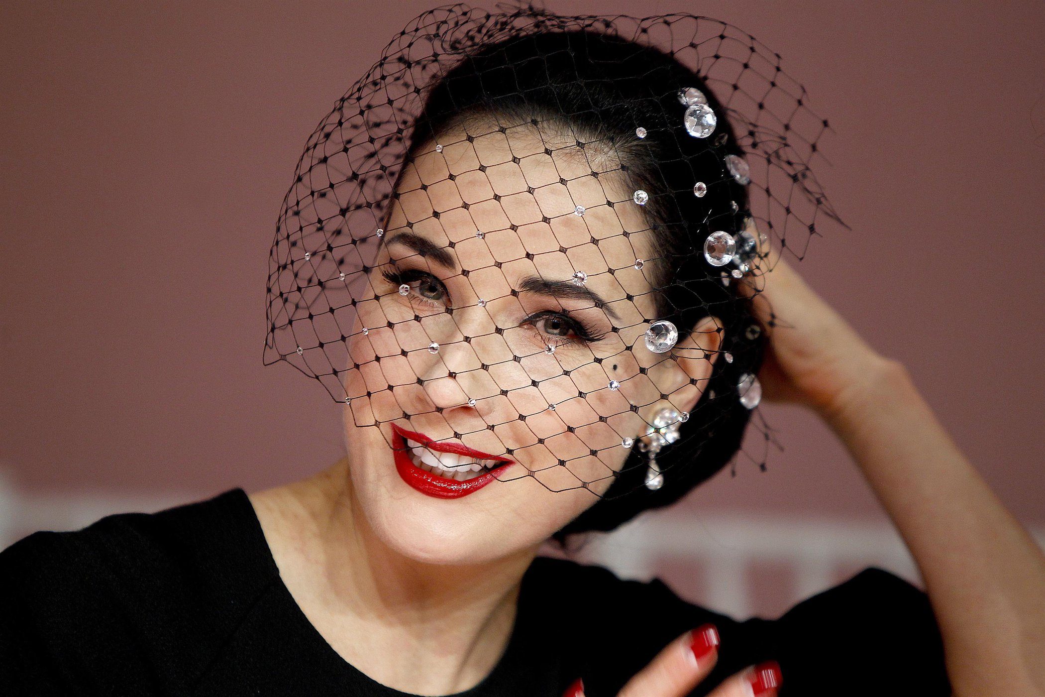 Dita Von Teese Aleis Mabille Fashion Show at Paris Fashion Week 1/21/13 