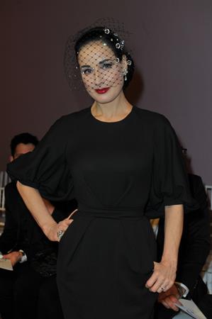 Dita Von Teese Aleis Mabille Fashion Show at Paris Fashion Week 1/21/13 