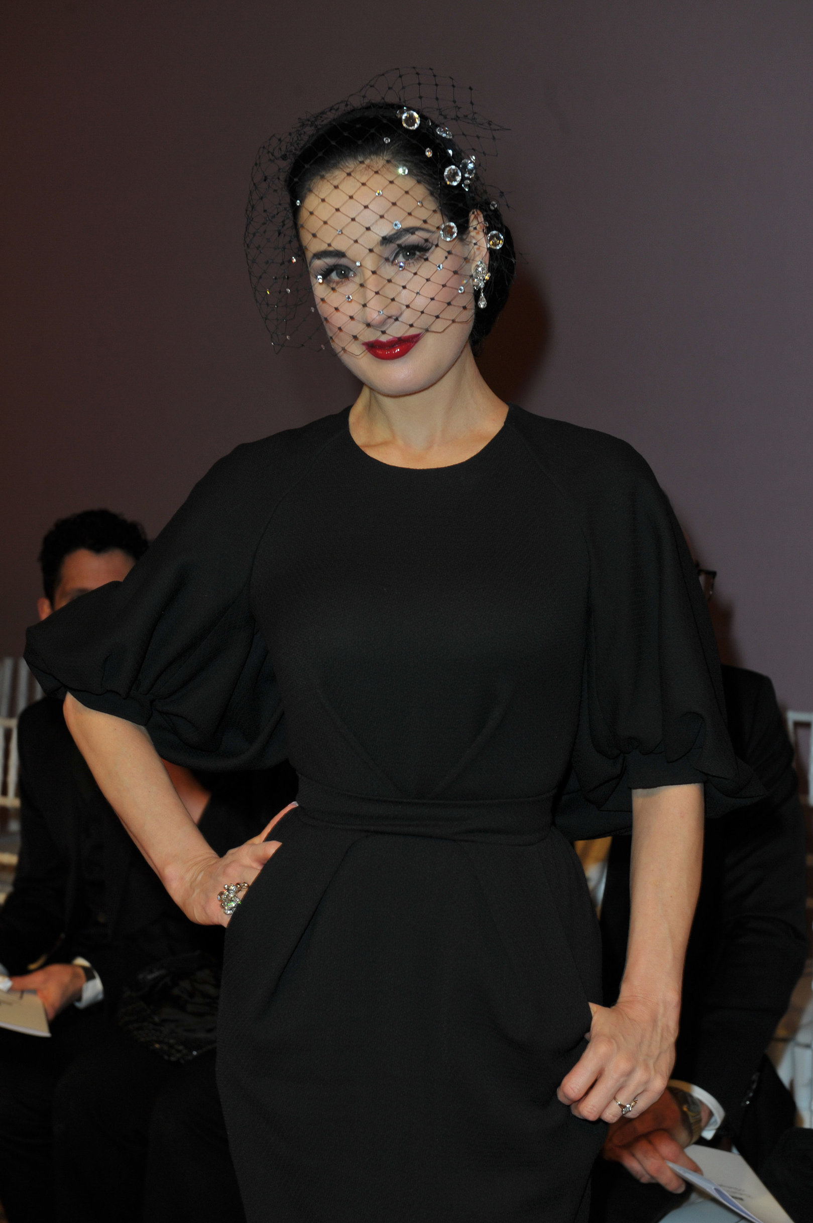 Dita Von Teese Aleis Mabille Fashion Show at Paris Fashion Week 1/21/13 