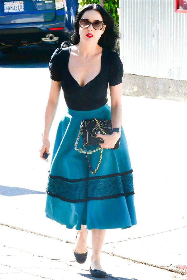 Dita von Teese Spotted on the streets of Los Angeles (November 4, 2012) 