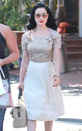Dita Von Teese - out and about in West Hollywood (Aug. 20 2012)