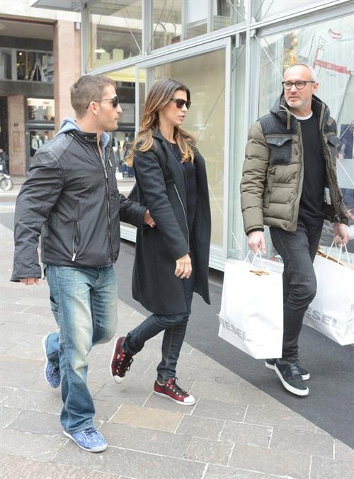 Elisabetta Canalis out and about in Milan (29.03.2013) 