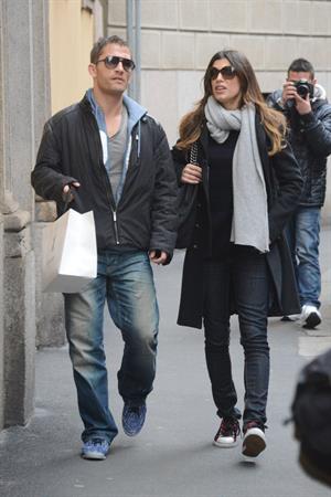 Elisabetta Canalis out and about in Milan (29.03.2013) 