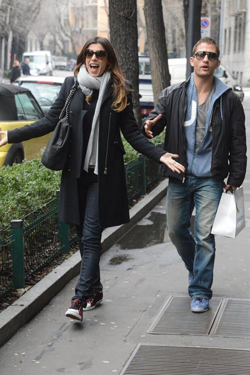 Elisabetta Canalis out and about in Milan (29.03.2013) 