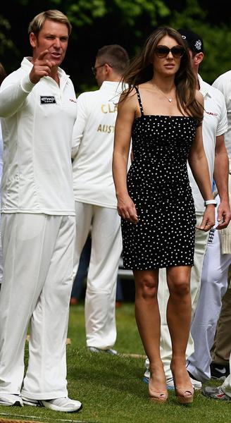 Elizabeth Hurley at Circenster Cricket Club in Cirencester- June 9, 2013 
