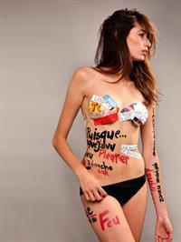 Kenza Fourati in a bikini