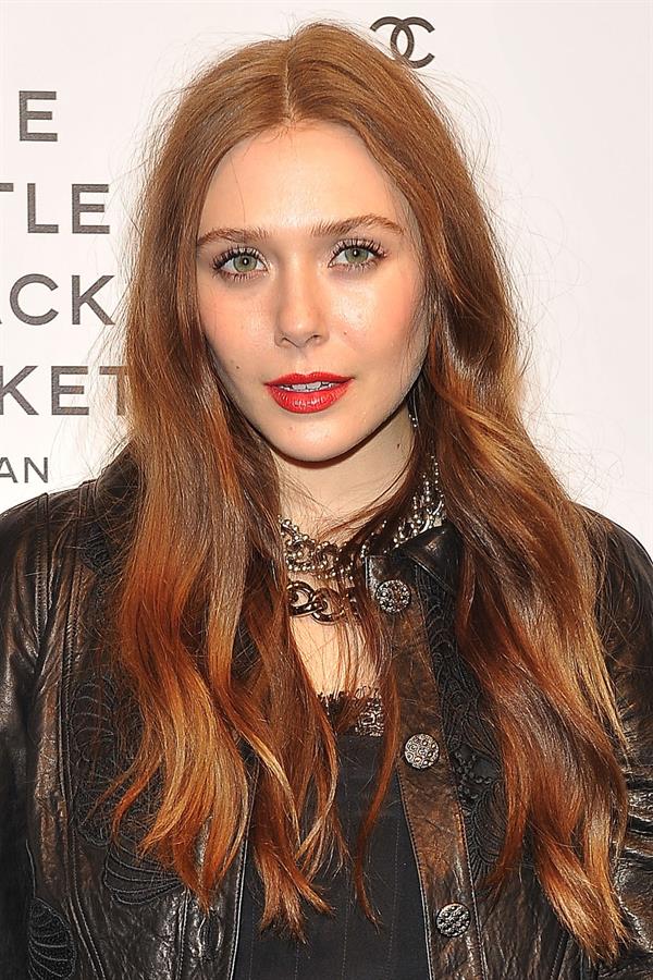 Elizabeth Olsen Chanel The Little Black Jacket - Karl Lagerfeld Photo Ehibition Dinner Party Milan, April 4, 2013 