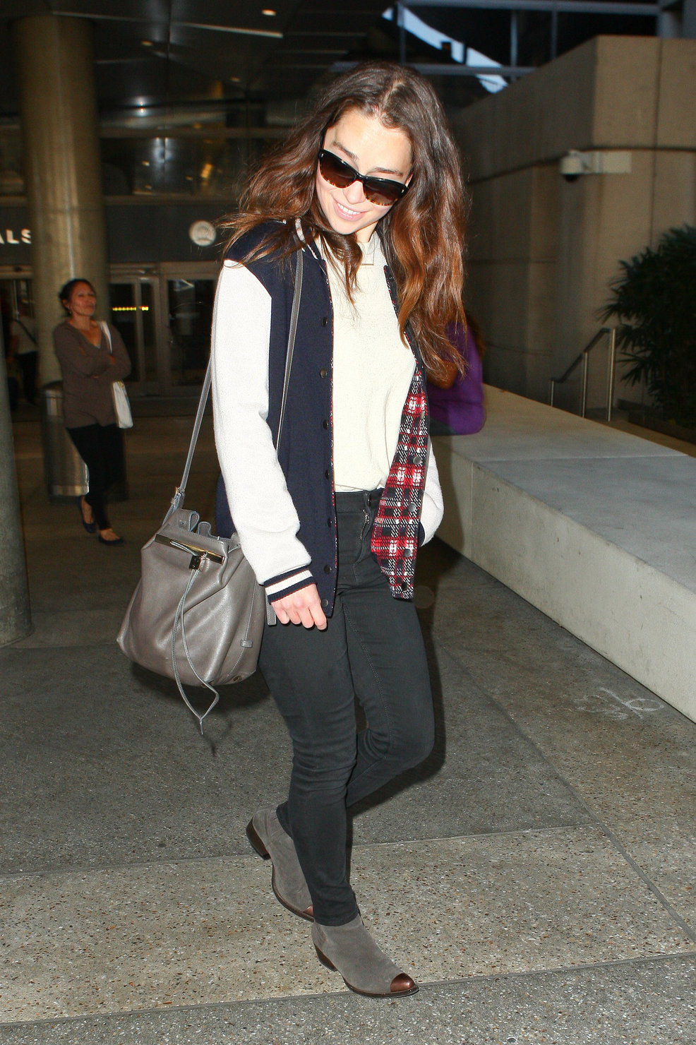 Emilia Clarke LAX airport in Los Angeles, October 15, 2013 