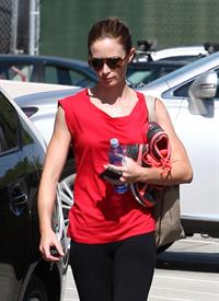 Emily Blunt - Leaving a gym in Los Angeles - August 10, 2012