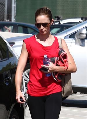 Emily Blunt - Leaving a gym in Los Angeles - August 10, 2012