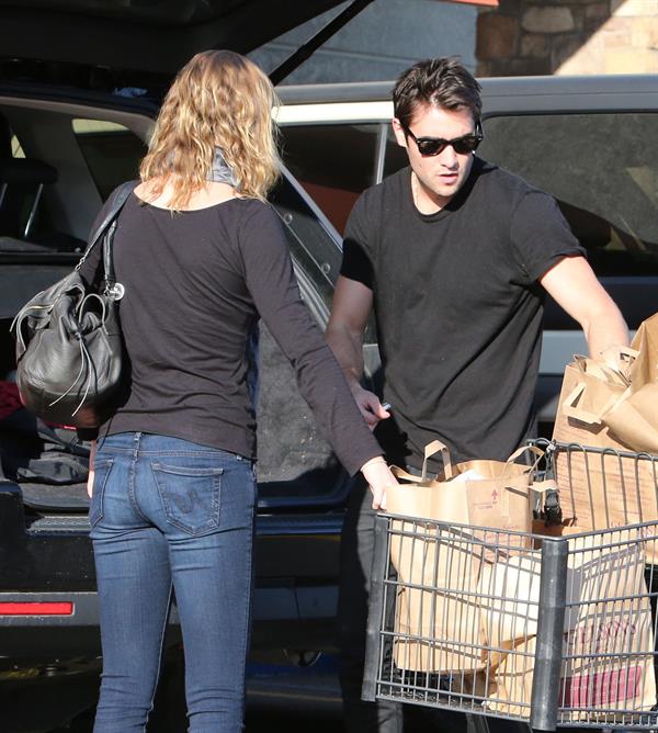 Emily VanCamp shops at Gelson's in Los Feliz 2/22/13 