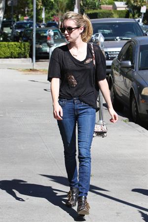 Emma Roberts walking in Hollywood 10/5/13  
