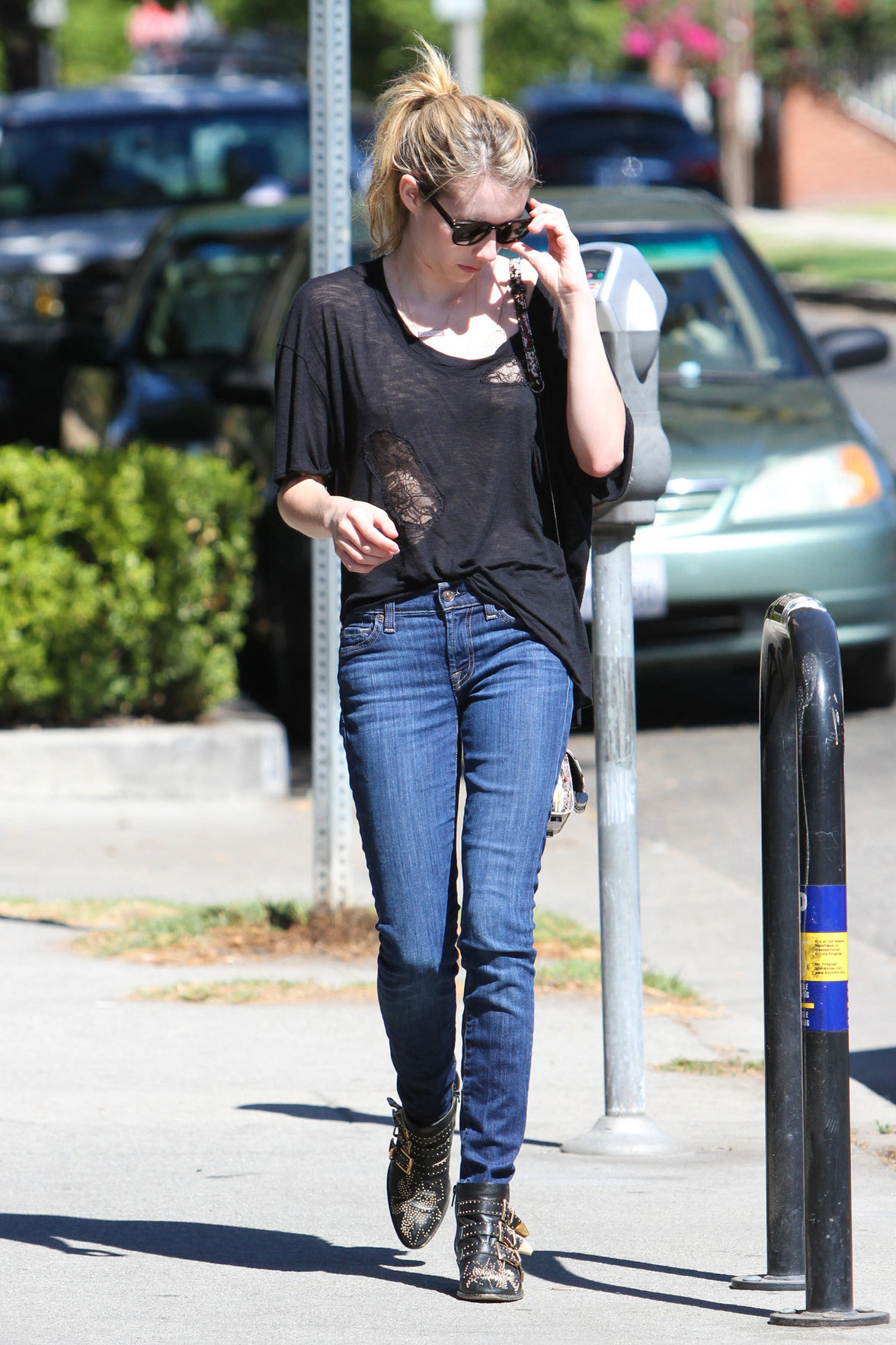 Emma Roberts walking in Hollywood 10/5/13  