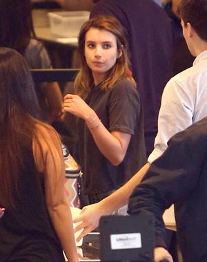 Emma Roberts departing on a flight at LAairport in Los Angeles, California on December 22, 2012 