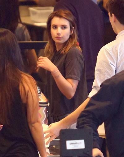 Emma Roberts departing on a flight at LAairport in Los Angeles, California on December 22, 2012 